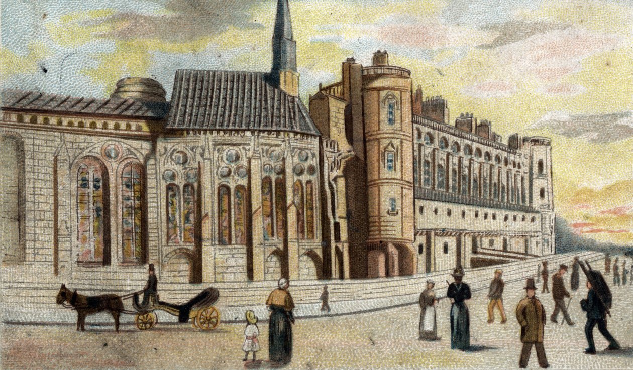 pohled na hrad Saint-Germain (Saint Germain) (Seine a Oise). od French School