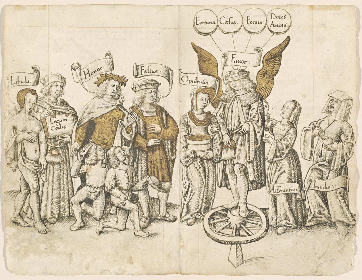 Dialog o lidské přízni (recto) [fol. 15 verso / 16 recto] od French early 16th Century