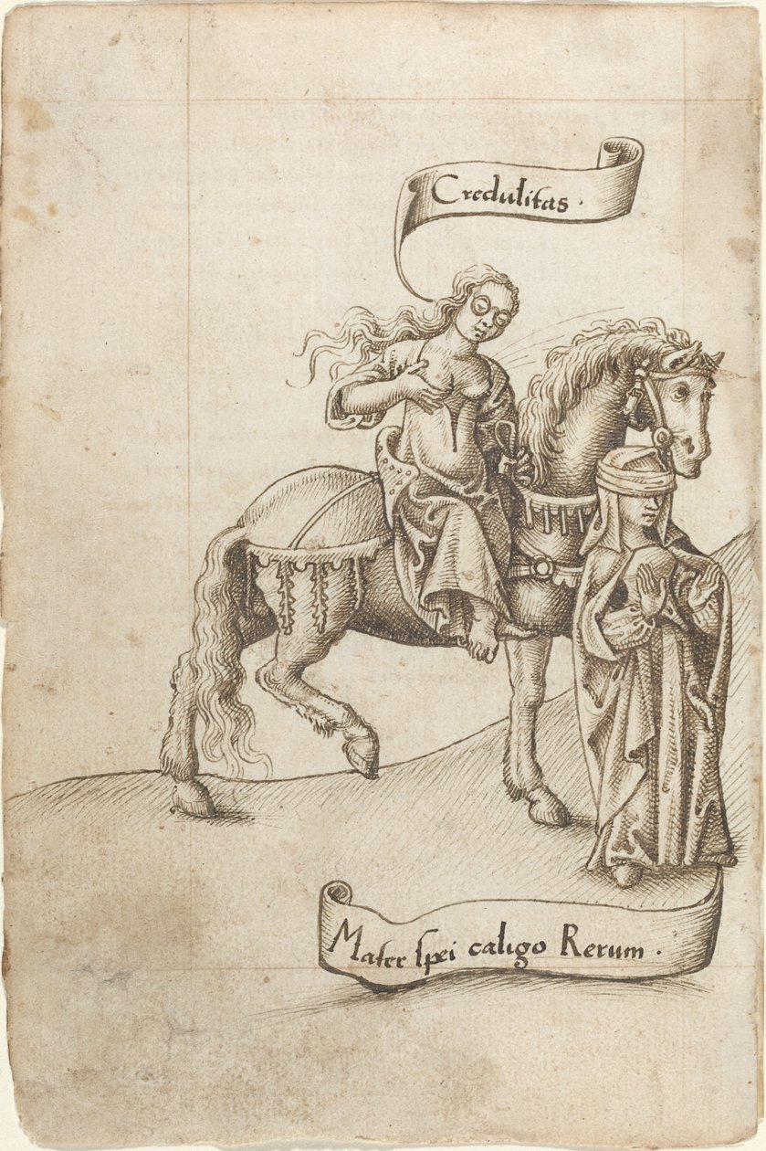 Důvěřivost Příprava na ošetřování matky naděje [fol. 18 verso] od French early 16th Century