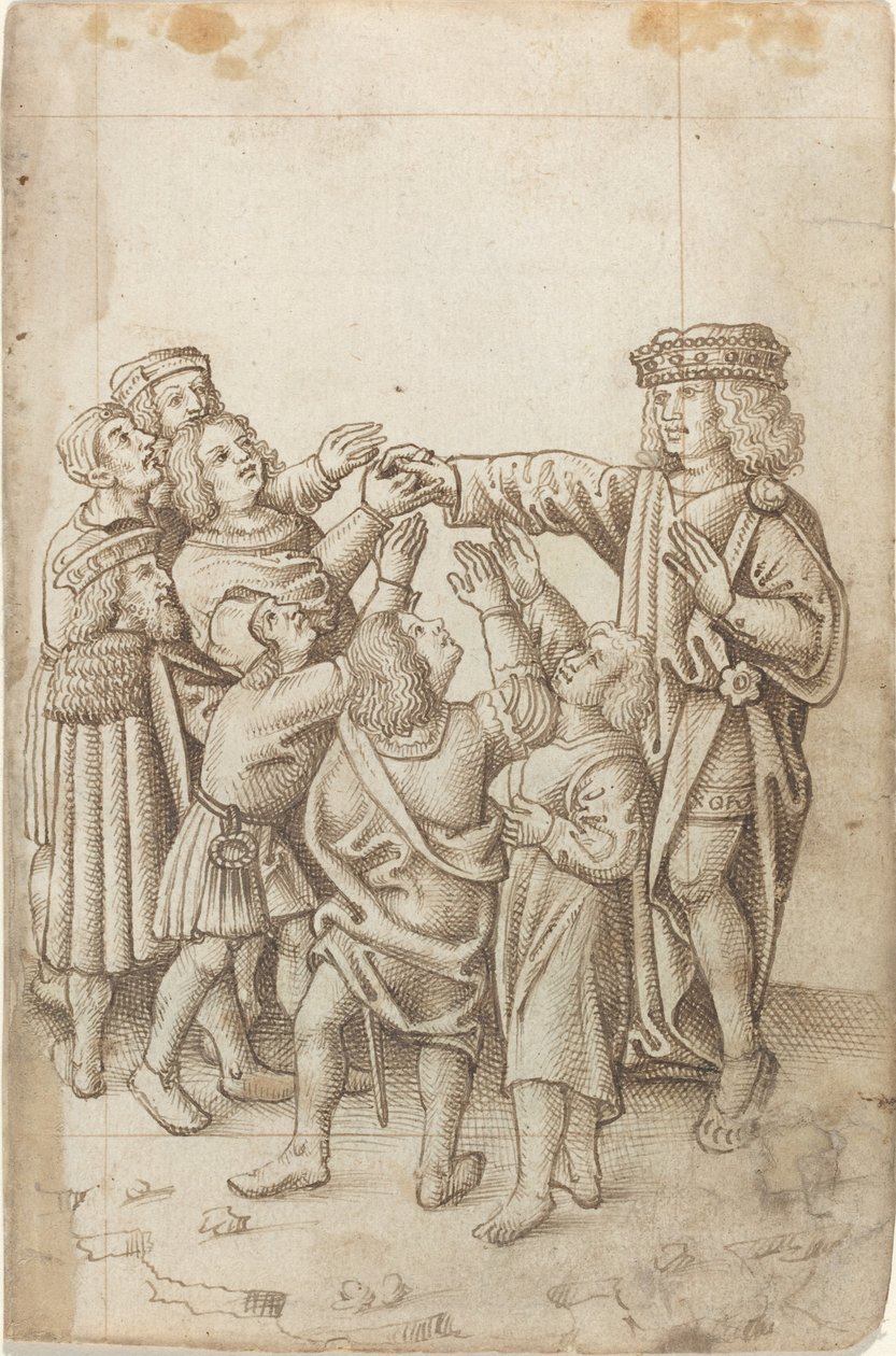 „Nedávejte svou pravou ruku všem a různým“ [fol. 13 recto] od French early 16th Century