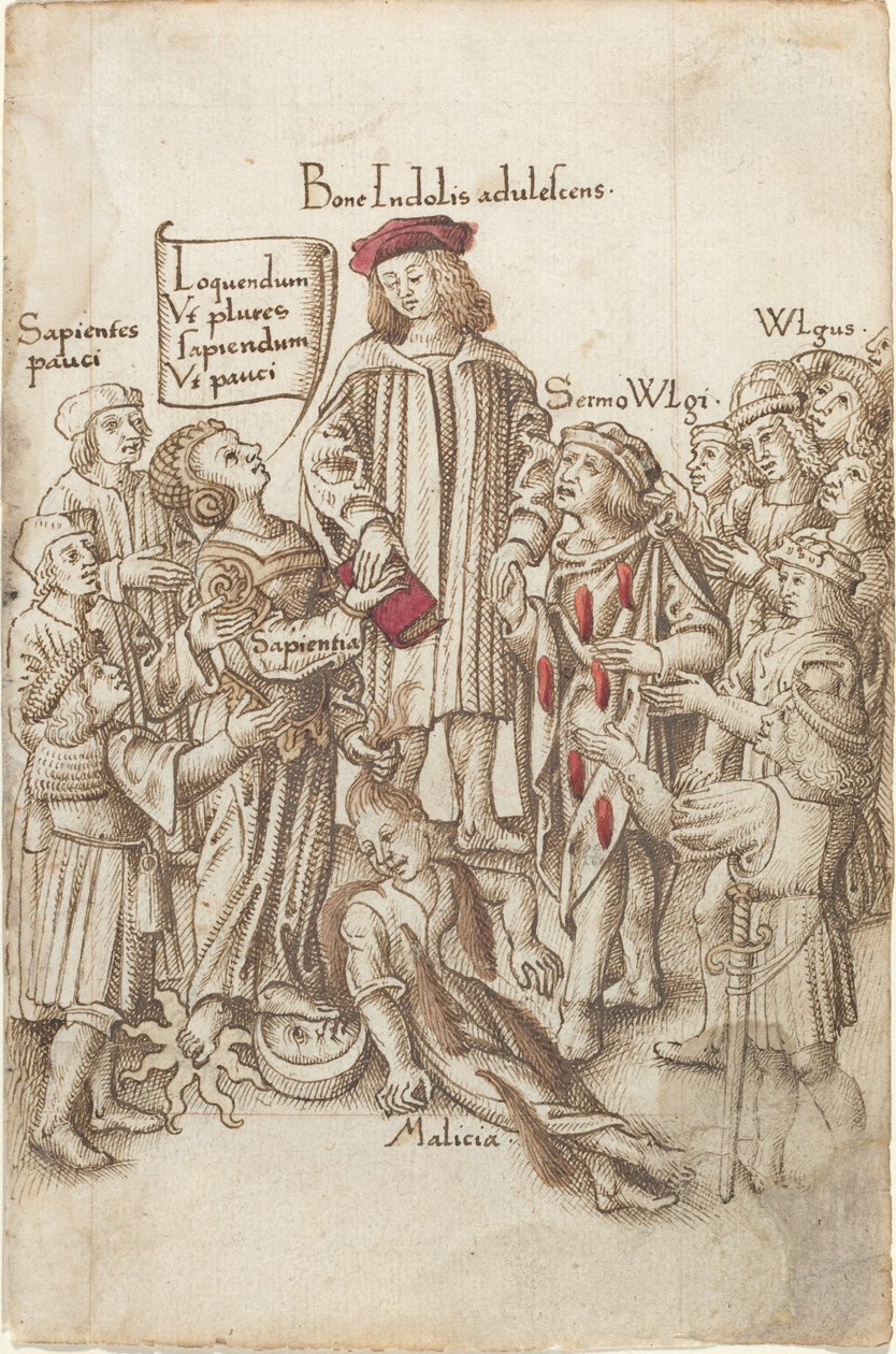 „Nechodit mimo veřejnou silnici“ [fol. 35 recto] od French early 16th Century