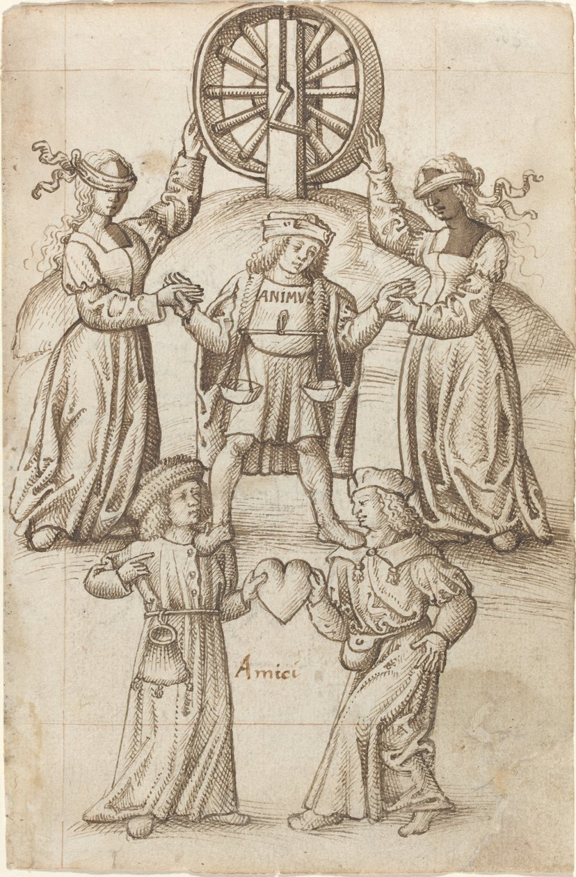 „Přátelství je rovnost; přítel je jiné já“ [fol. 10 recto] od French early 16th Century