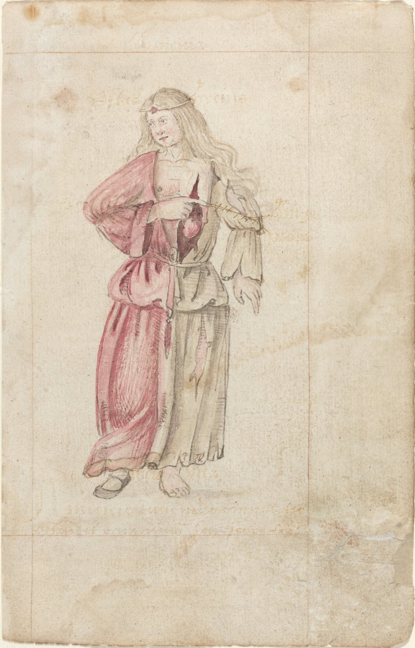 Personifikace přátelství (Amicitia) [fol. 2 recto] od French early 16th Century