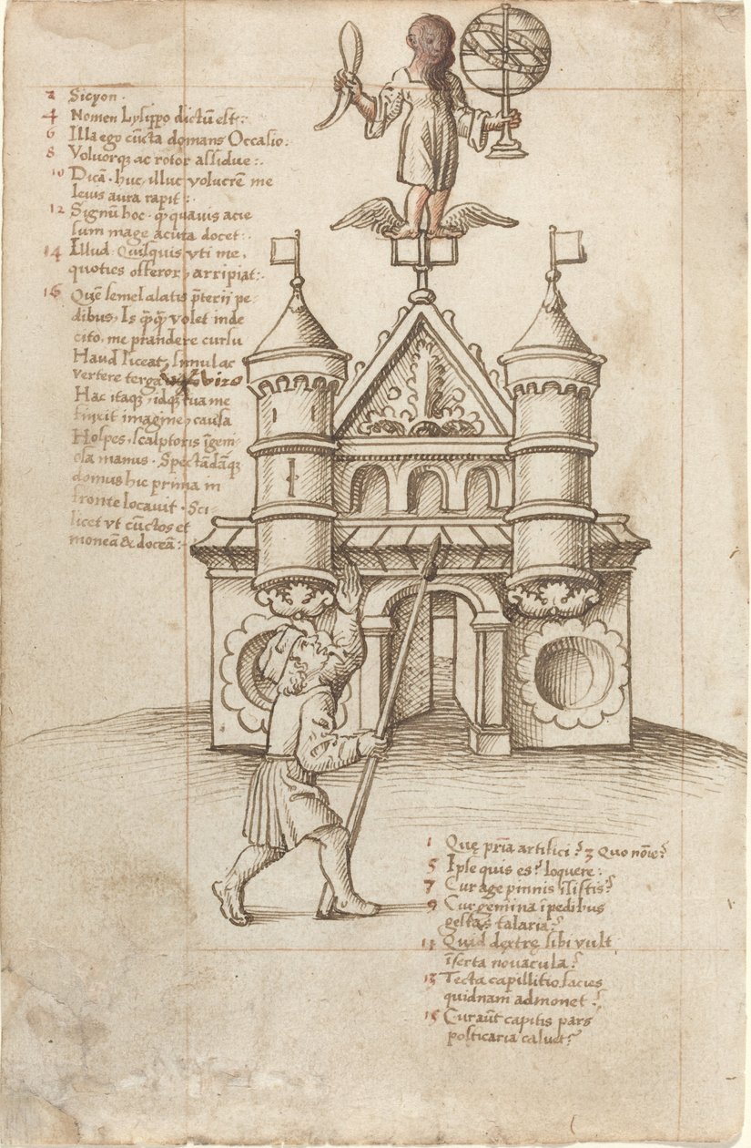 Socha příležitosti a kolemjdoucího [fol. 8 recto] od French early 16th Century