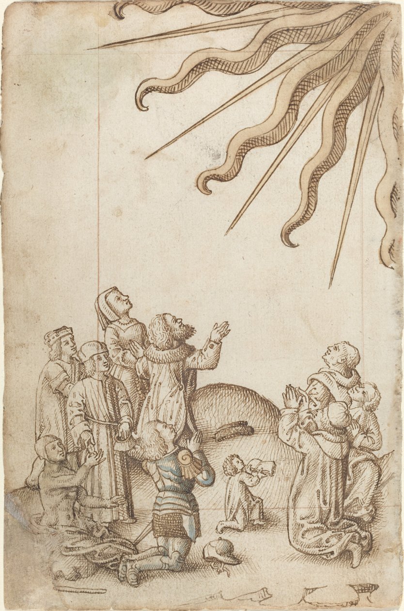 „Otočte své tělo, jak uctíváte“ [fol. 37 zpět] od French early 16th Century