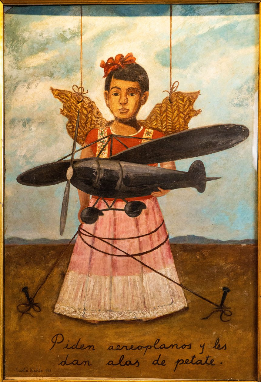 Žádají o letadla a dostanou křídla ze slámy. od Frida Kahlo