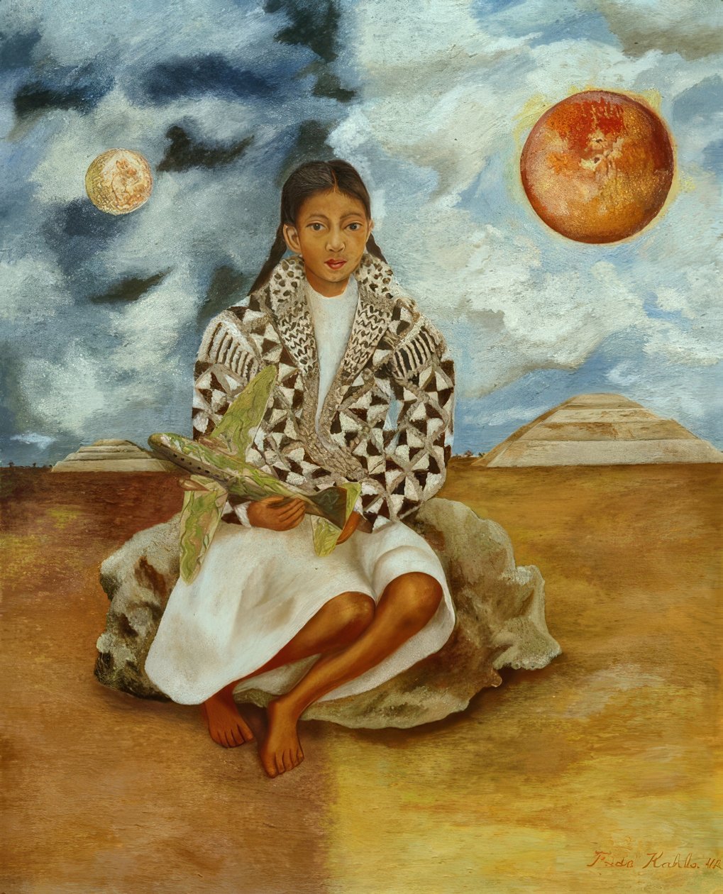 Portrét Lucha Marii, dívky z Tehuacánu od Frida Kahlo