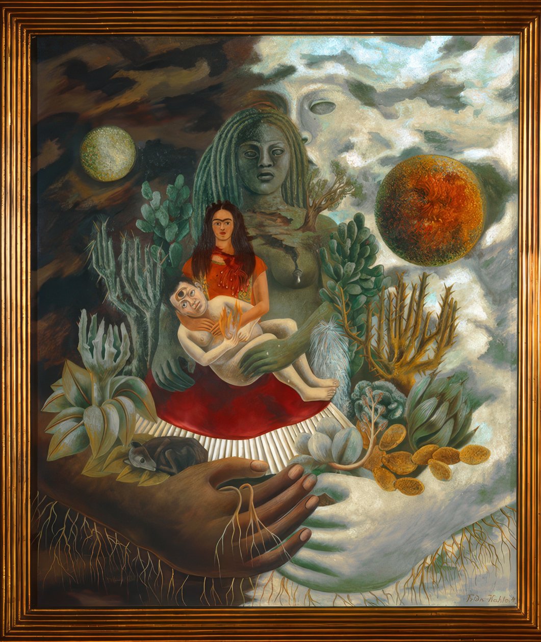 Milostné objetí vesmíru, Země (Mexiko), Já, Diego a Seňor Xólotl, 1949 od Frida Kahlo
