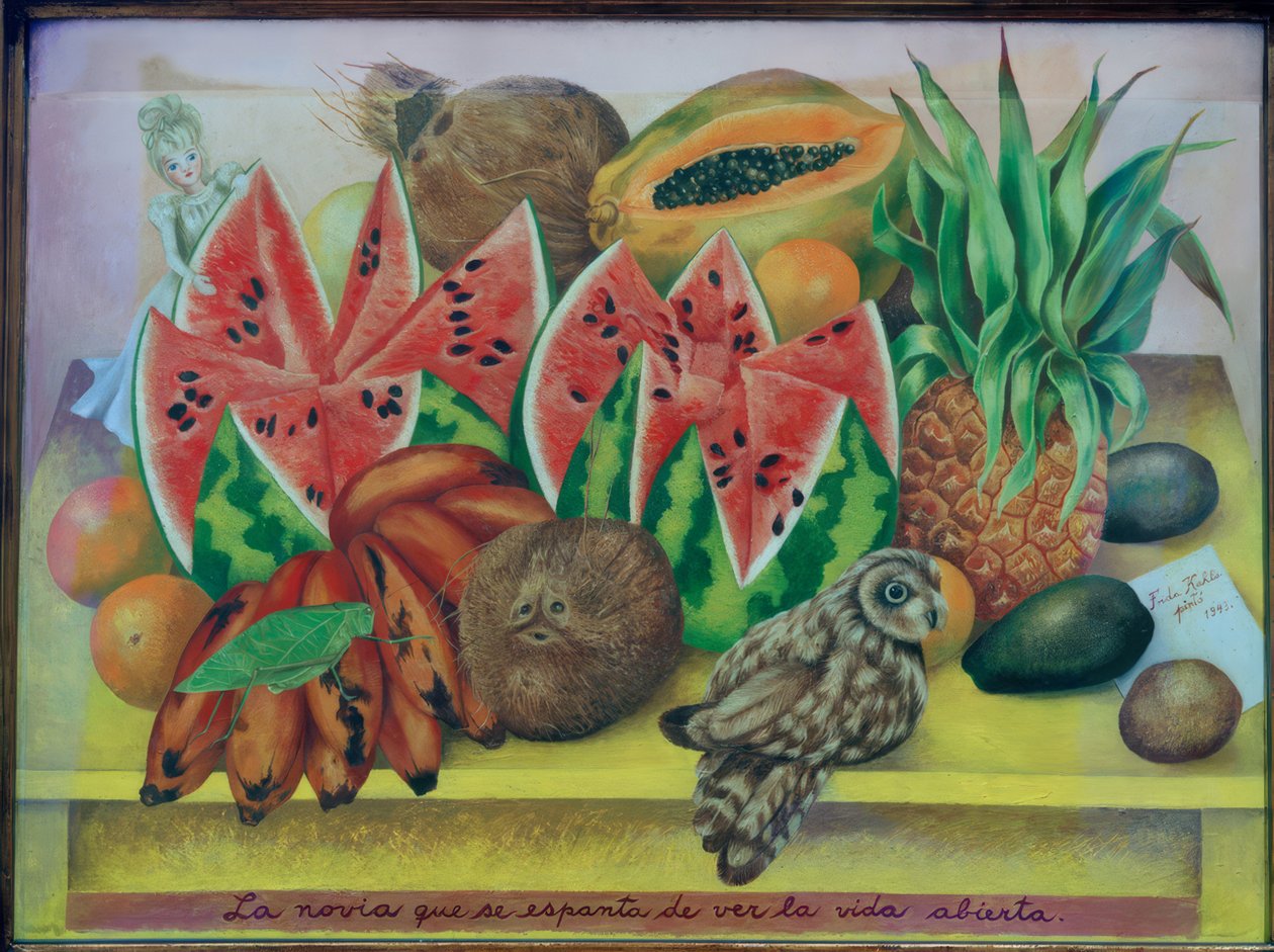 Nevěsta se bojí otevřeného života. od Frida Kahlo