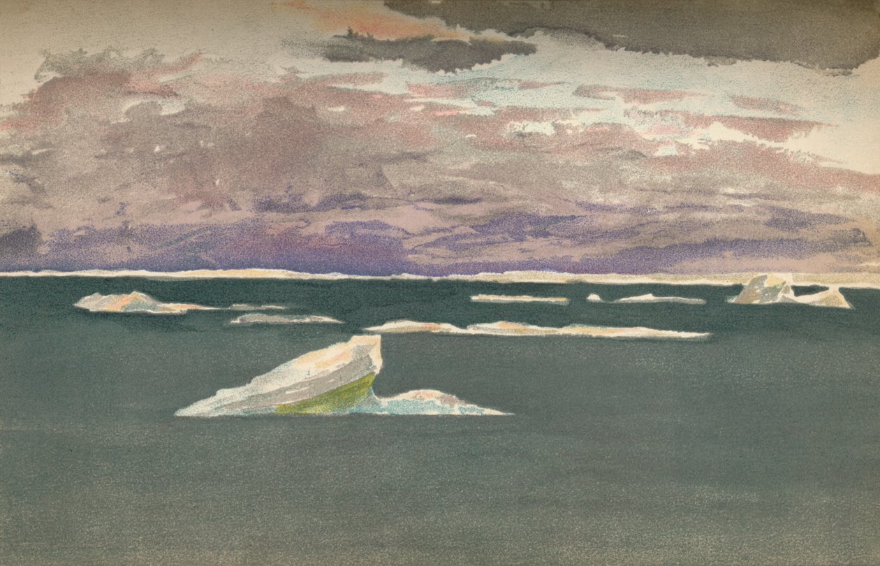 Off the Edge of the Ice – Gathering Storm, 14. září 1893, 1897 od Fridtjof Nansen