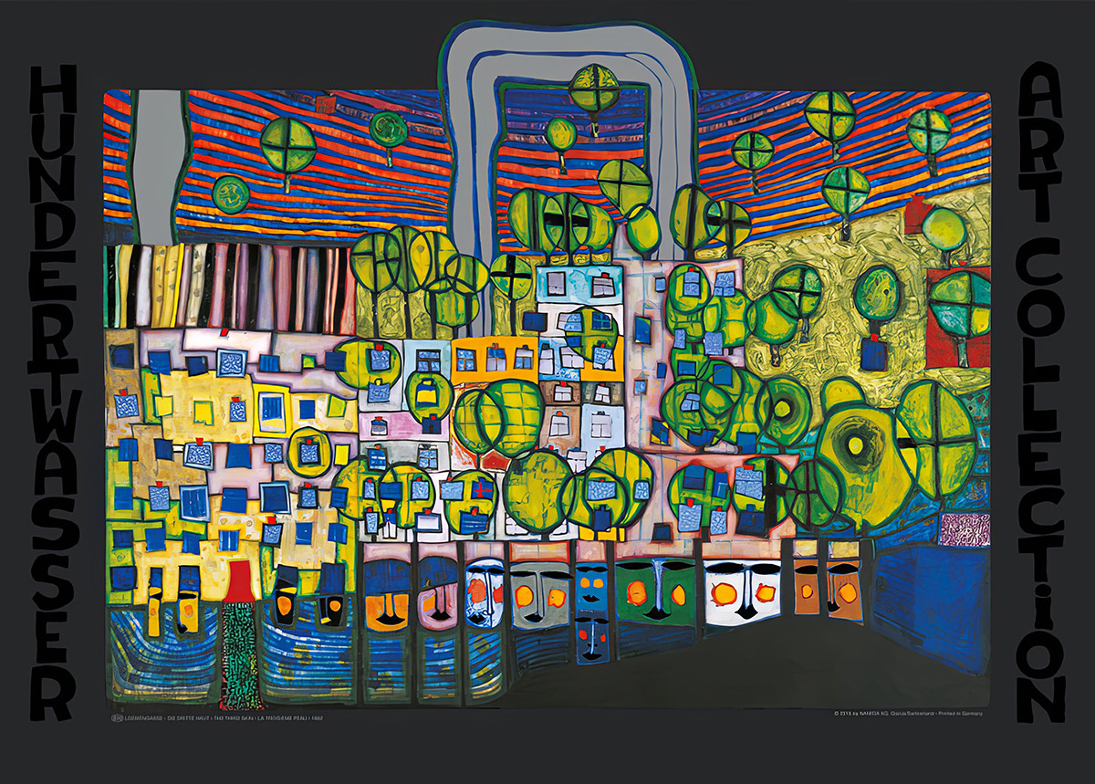 Loewengasse – La Troisieme Peau (Třetí kůže) od Friedensreich Hundertwasser