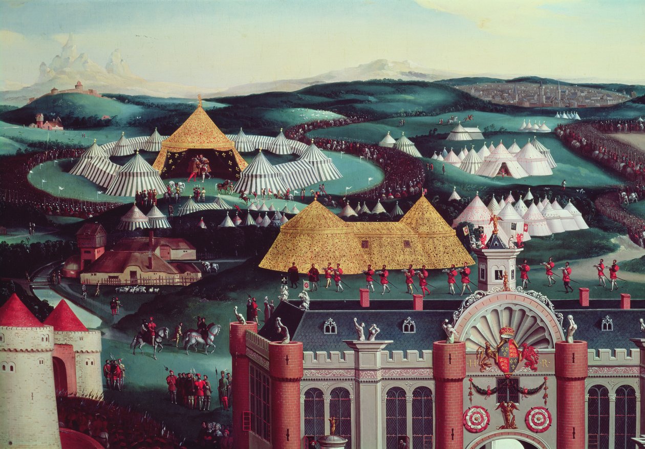 Pole zlatého plátna, 7. června 1520 (uprostřed stanů) od Friedrich Bouterwek
