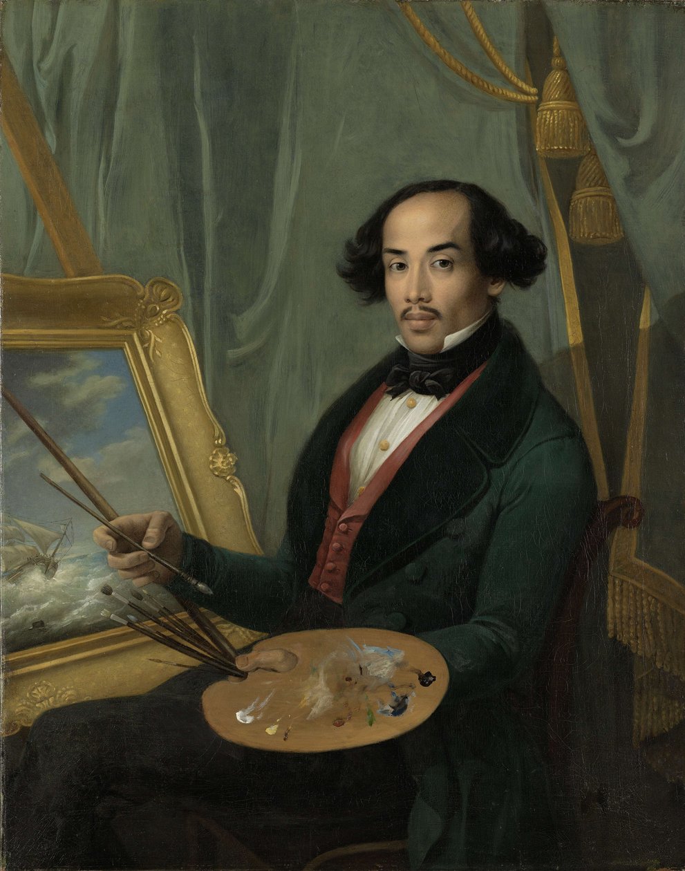 Portrét Radena Saleha (1811-1880) od Friedrich Carl Albert Schreuel