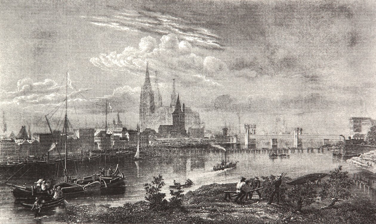 Kolín nad Rýnem od Pierre Joseph Redouté