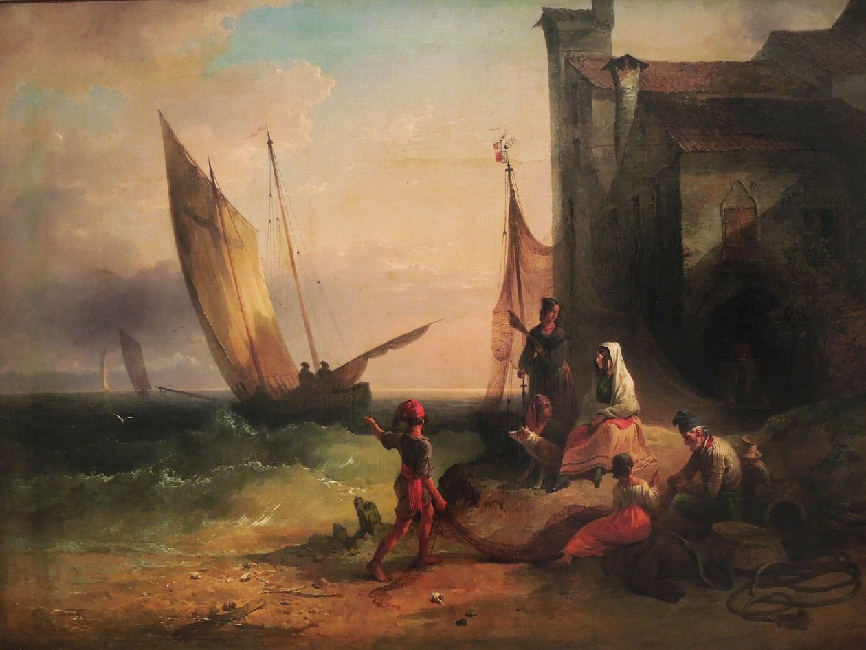 Fishermans Family z Chioggie od Friedrich Gauermann
