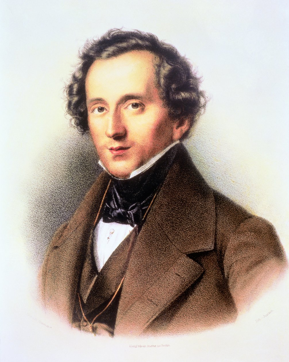 Portrét Felixe Mendelssohna (1809-47) od Friedrich Jentzen