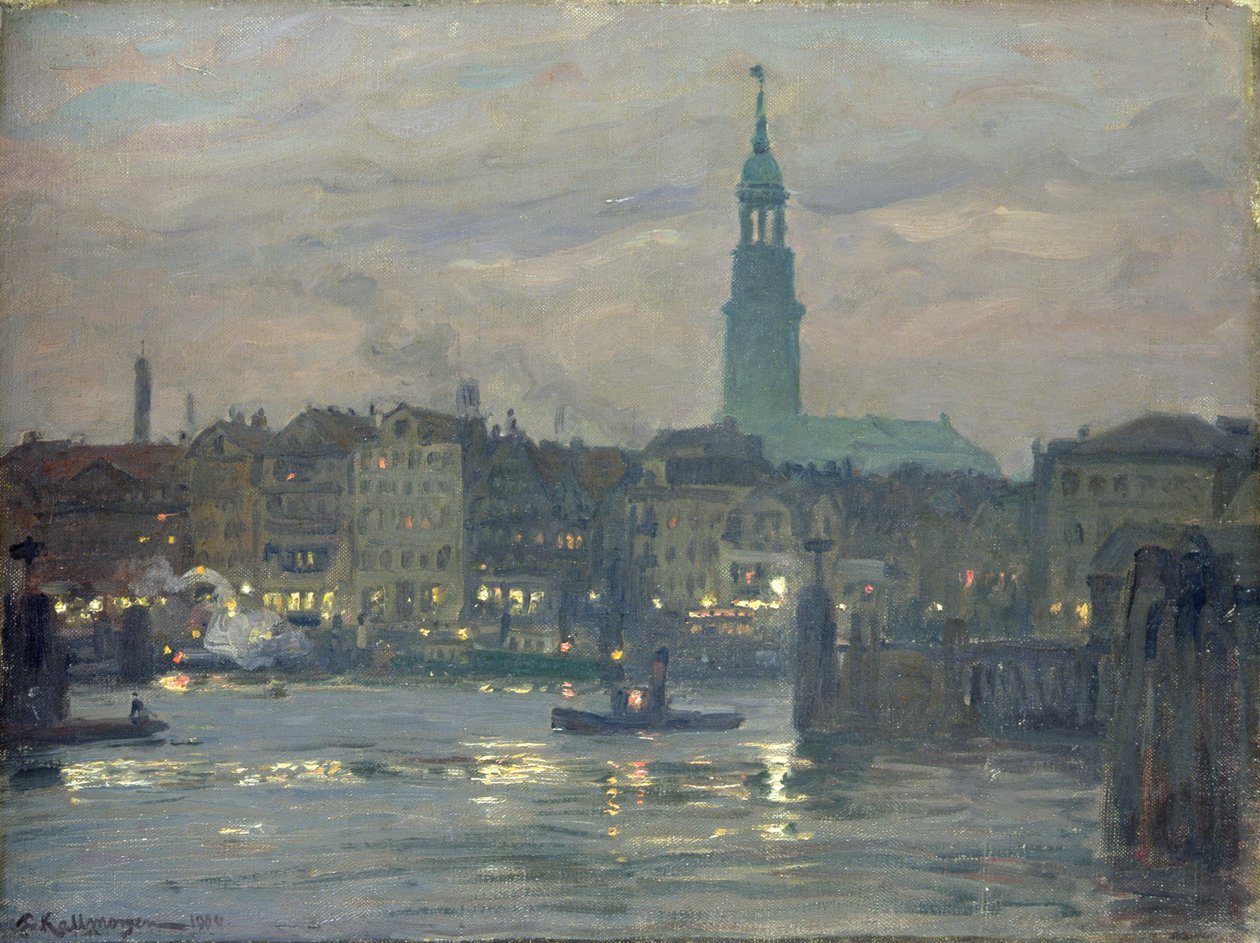 Rozsvícení světel, 1904 od Friedrich Kallmorgen