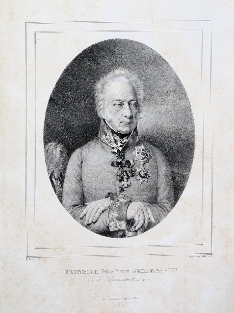 Heinrich hrabě von Bellegarde (1757-1845) od Friedrich Lieder