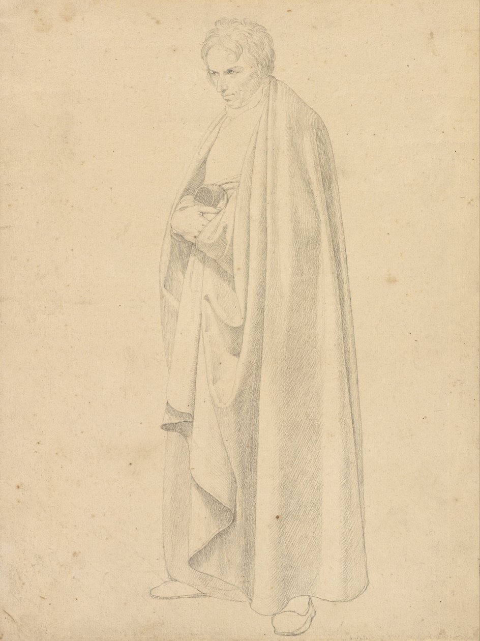Joseph Wintergerst v kabátu na podlahu od Friedrich Wilhelm von Schadow