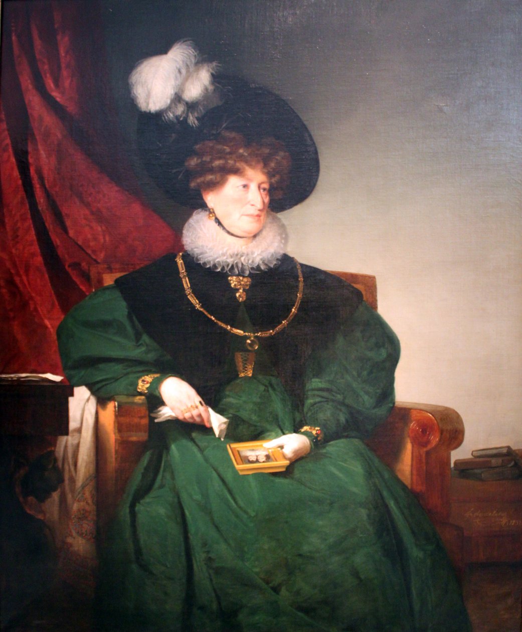 Portrét baronky Cecilie von Eskeles, rozené Itzig ve Vídni od Friedrich von Amerling
