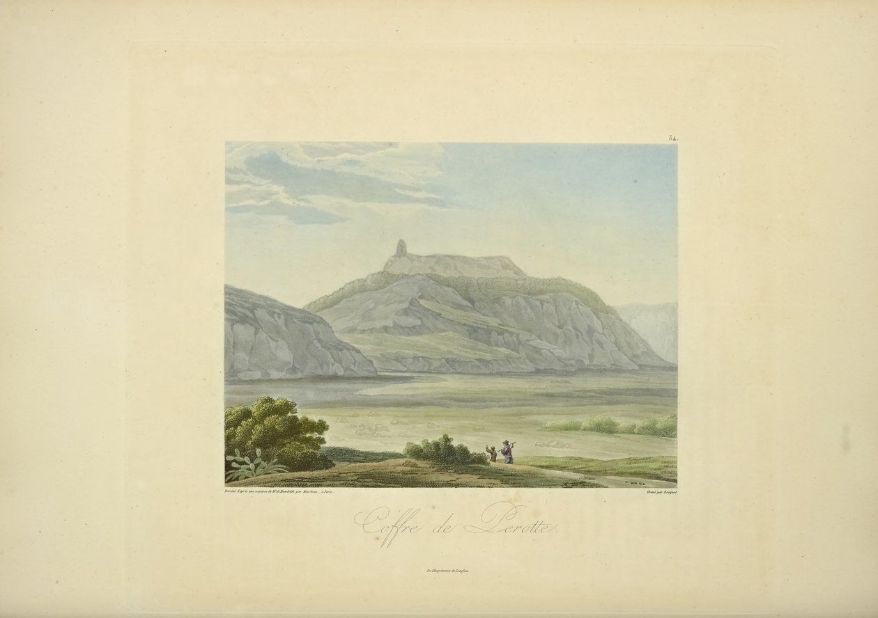 Chest of Perotte, kreslil Marchais, ryl Bouquet, ilustrace z „Pohledy na Kordillery a památníky domorodých národů Ameriky“ od Alexandra von Humboldta a Aime Bonpland od Friedrich Alexander Baron von (after) Humboldt