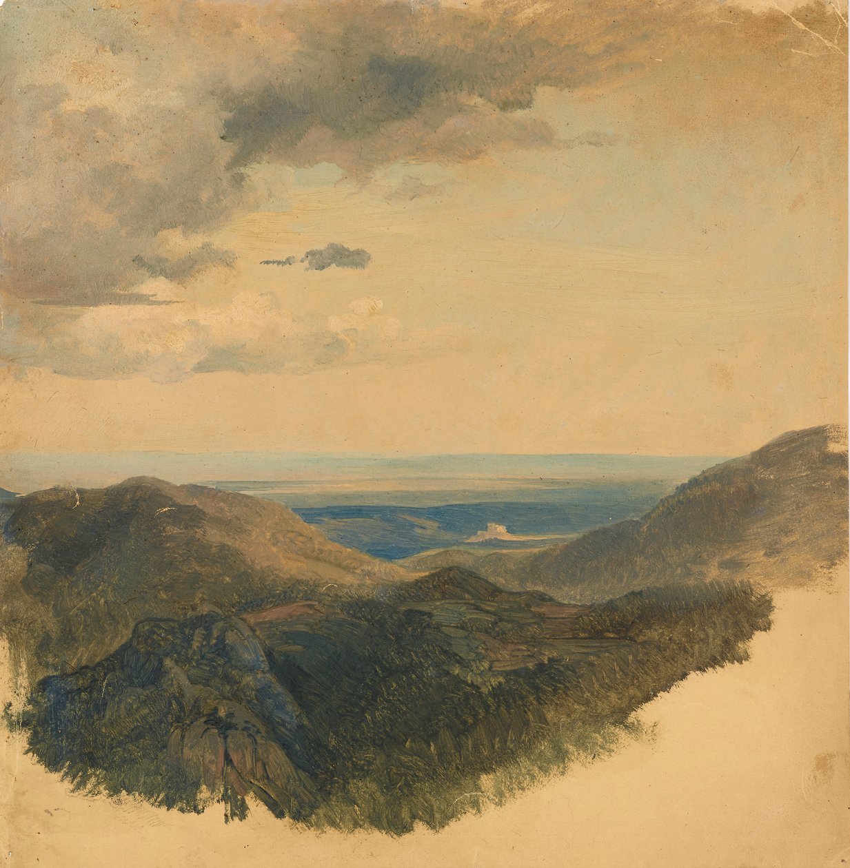 Pohled na údolí Dunaje od Friedrich August Mathias Gauermann