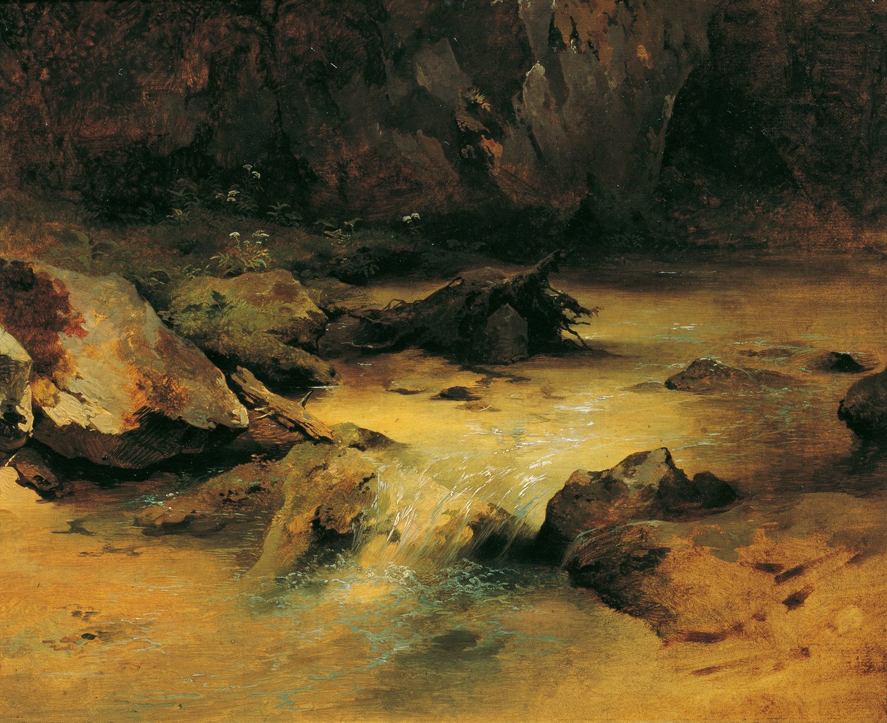 Wildbach od Friedrich August Mathias Gauermann