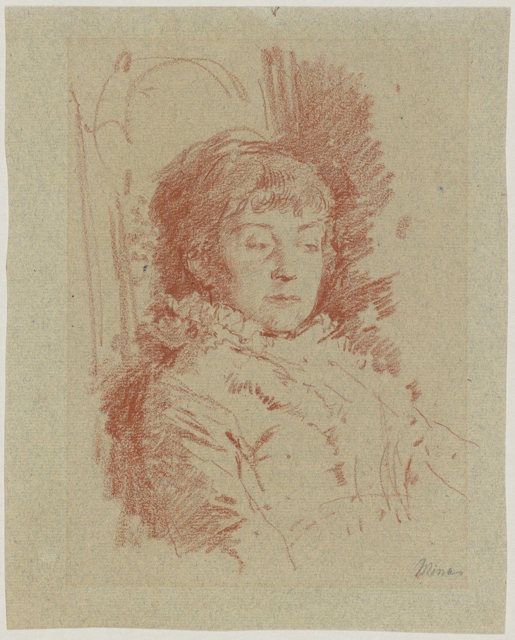 Portrét Miny Kaulbachové od Friedrich August von Kaulbach