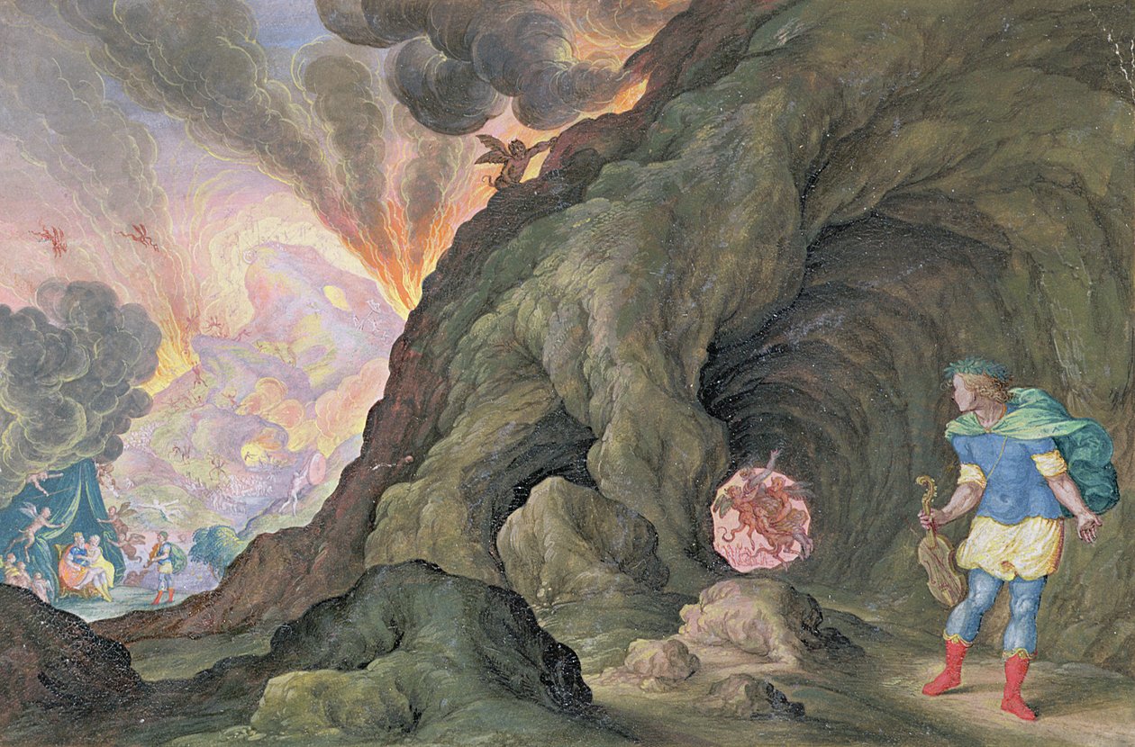 Orfeus v Hádu, 1643 od Friedrich Brentel
