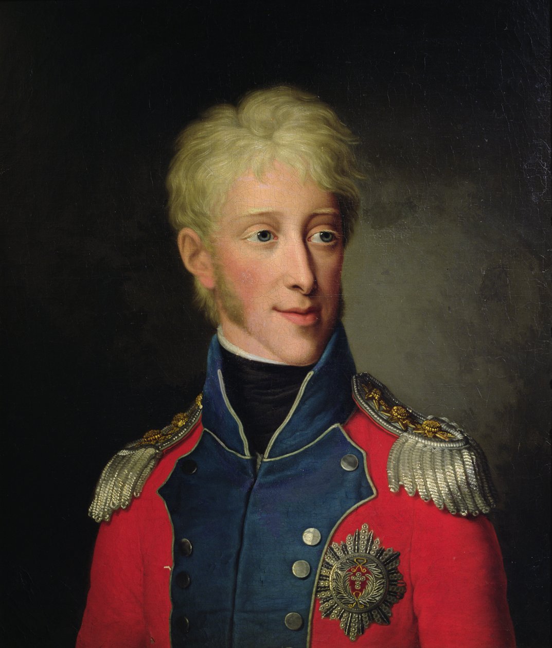 Frederick VI Dánský, kolem roku 1810 (olej na palubě) od Friedrich Carl Groger