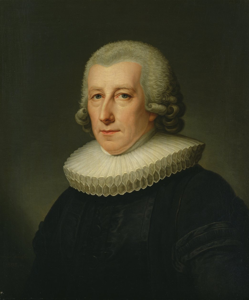 Portrét pastora Johanna Bernharda Klefekera od Friedrich Carl Groger