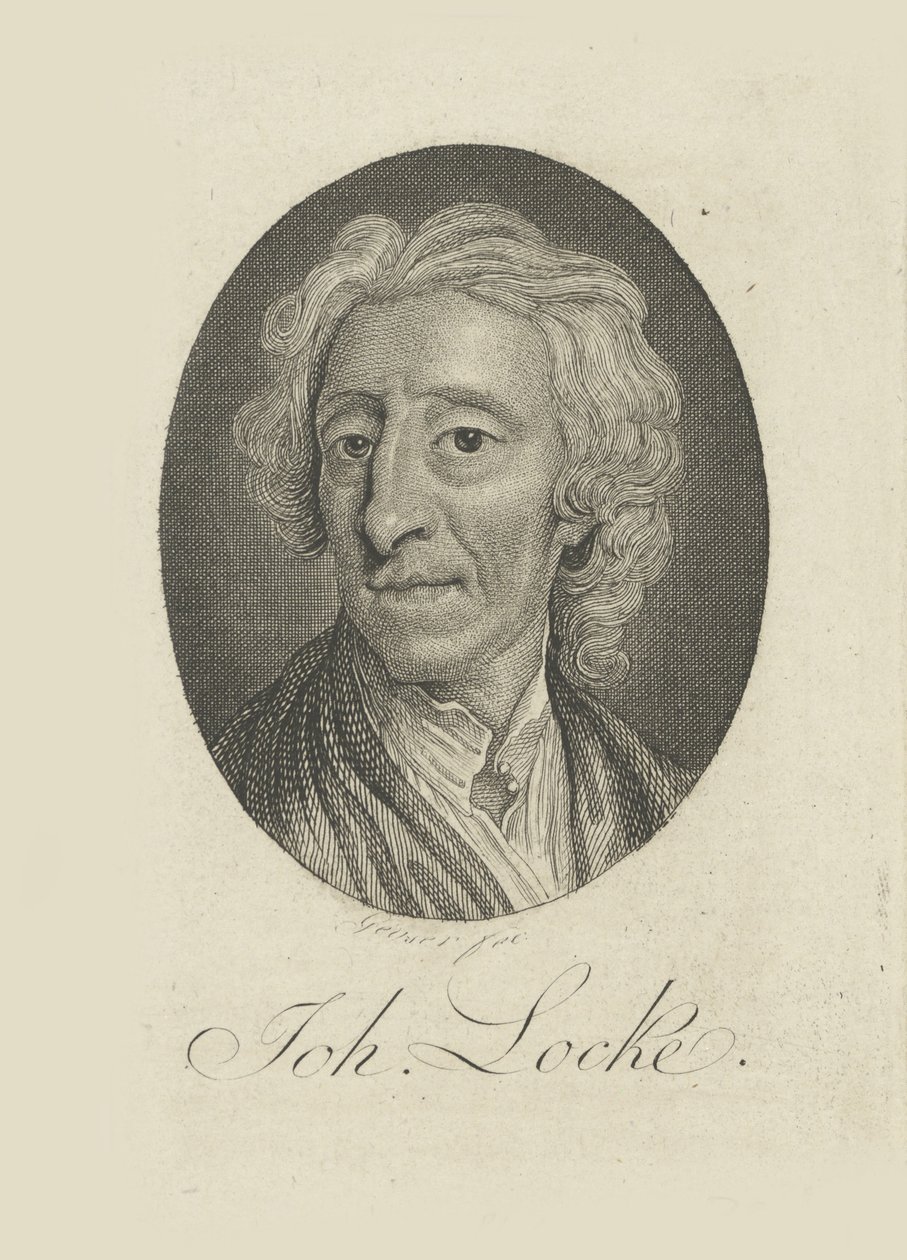 Portrét lékaře a filozofa Johna Locka 1632-1704, cca 1770. od Friedrich Christian Gottlieb Geyser