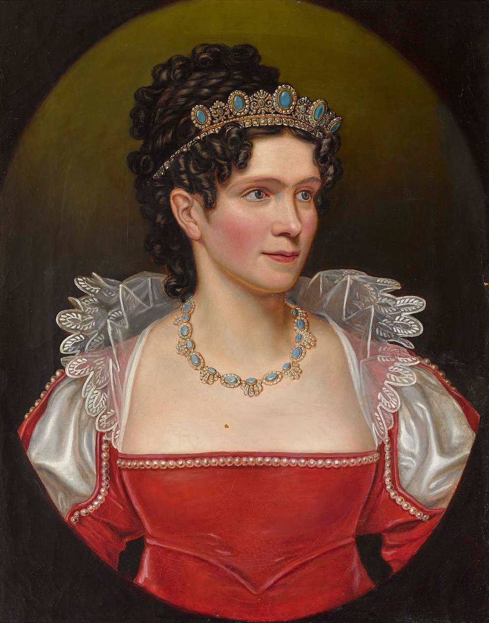 Caroline Bádenská 1776-1841, bavorská královna. od Friedrich Dürck