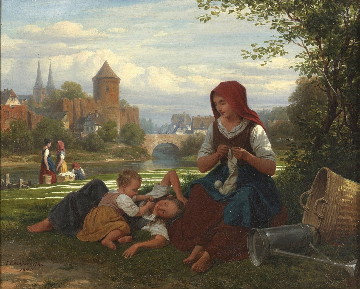 Friedrich Eduard Meyerheim - Bledý, 1845 od Friedrich Eduard Meyerheim