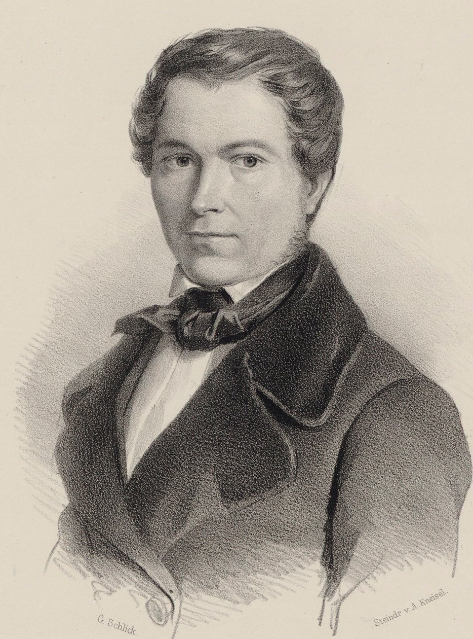 Portrét houslisty a skladatele Josepha Labitzkého 1802-1881, 1840. od Friedrich Gustav Schlick