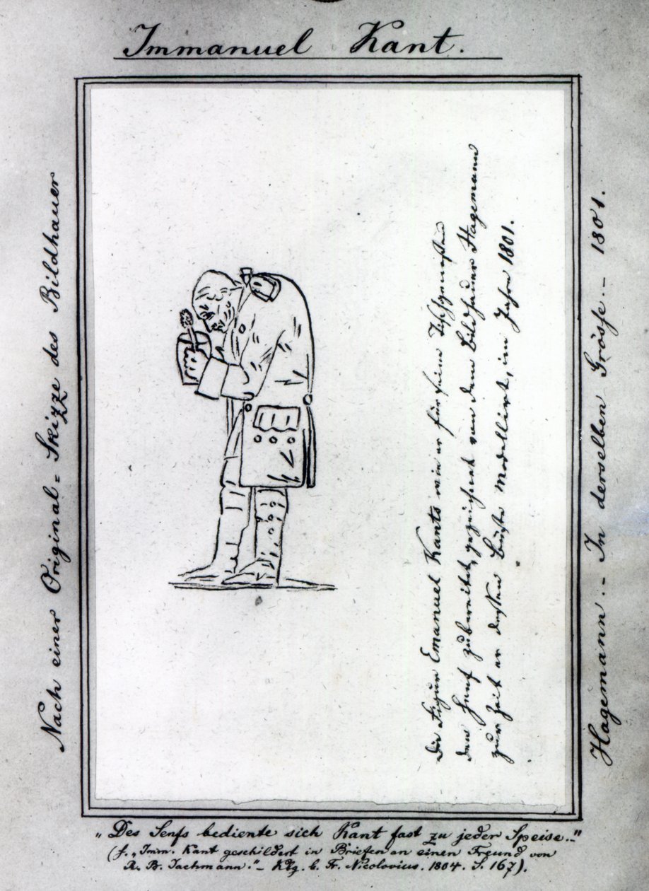 Kant míchání hořčice, 1801 od Friedrich Hagemann