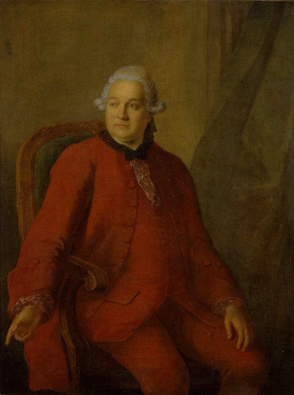 Portrét Jakova Alexejeviče Shubského, 1765 od Friedrich Hartmann Barisien