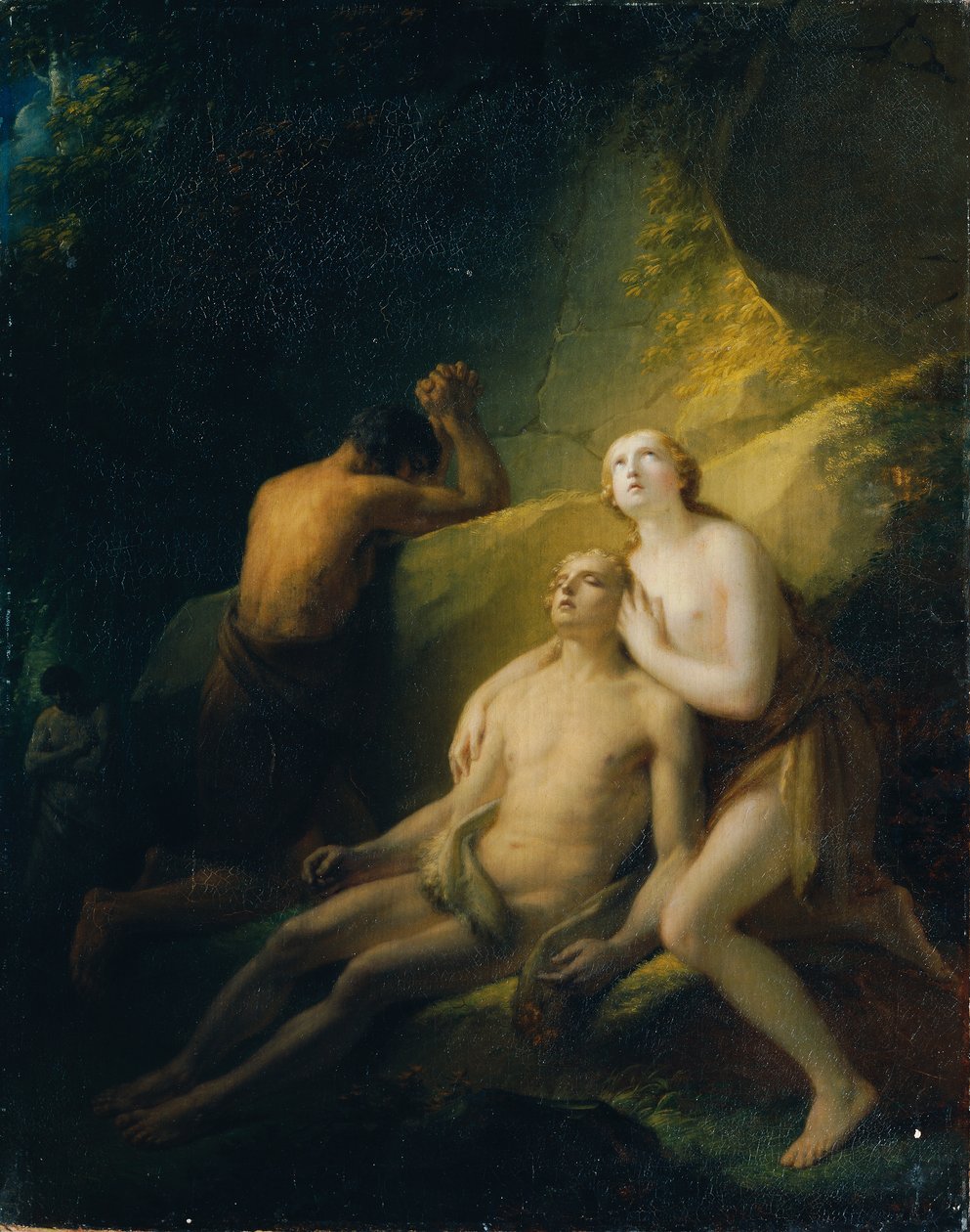 Adam a Eva truchlí nad mrtvým Ábelem od Friedrich Heinrich Fuger