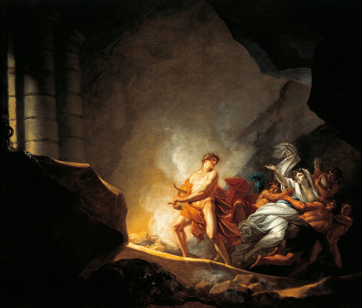 Rakousko, Salzburg, Orfeus a Eurydika v Hádu od Friedrich Heinrich Fuger