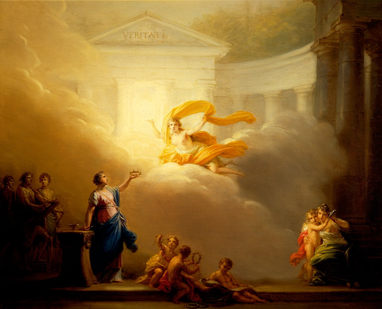 Múzy tragédie a komedie, Friedrich Heinrich Fuger (1751-1818) od Friedrich Heinrich Fuger