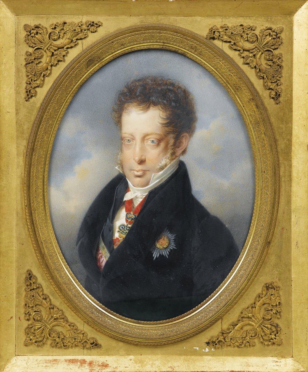 Arcivévoda Ludvík Rakouský (1784-1864) par Lieder, Friedrich Johan Gottlieb (1780-1859), c. 1823 - Akvarel, Kvaš na kartonu, 21,2x16 - Soukromá sbírka od Friedrich Johann Gottlieb Lieder