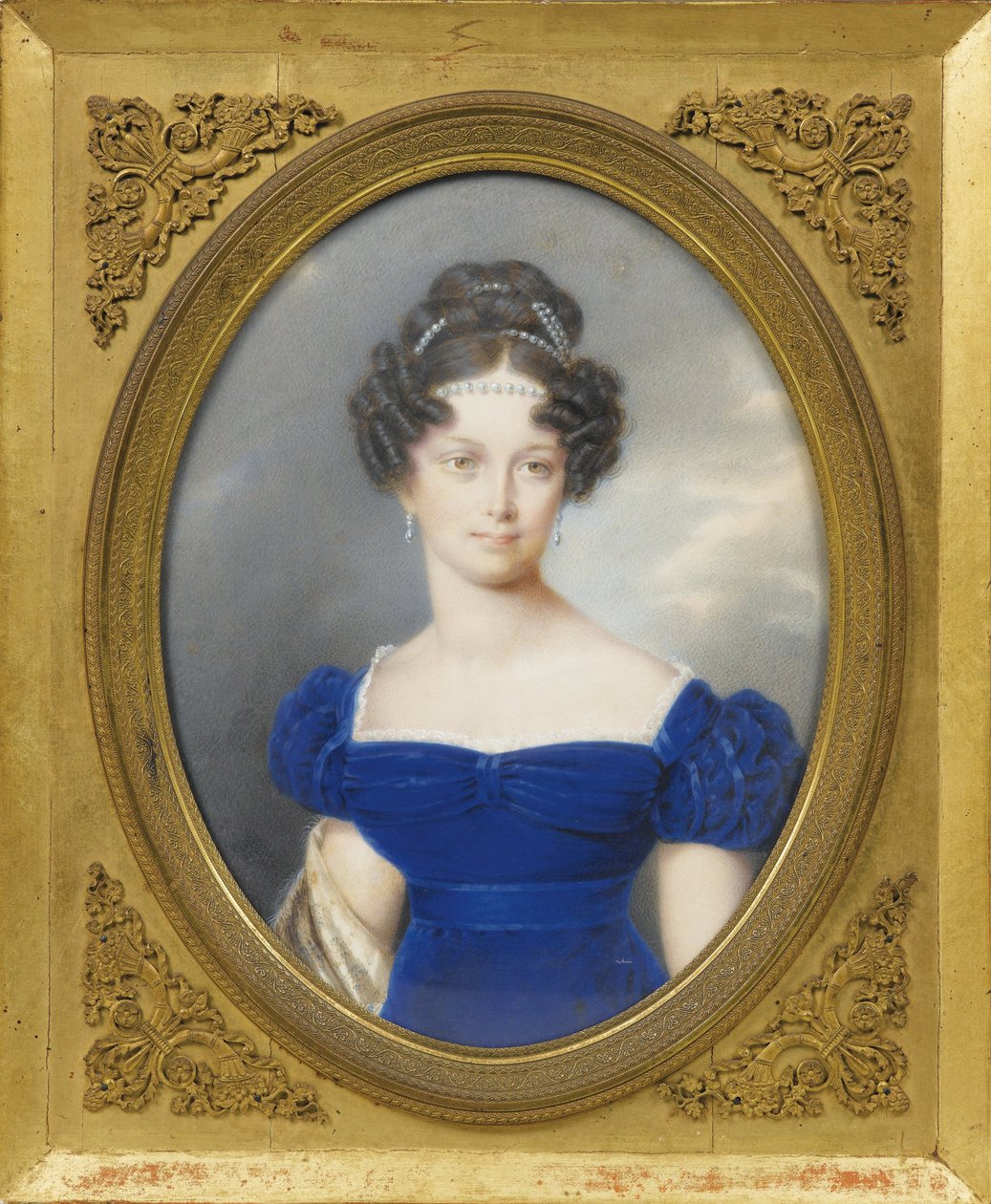 Princess Henrietta of Nassau-Weilburg (1797-1829), the wife of Archduke Charles of Austria par Lieder, Friedrich Johan Gottlieb (1780-1859), - Watercolour, Gouache on cardboard, 21,2x16 - Private Collection   1406433   cs       czech Successfully Translate od Friedrich Johann Gottlieb Lieder