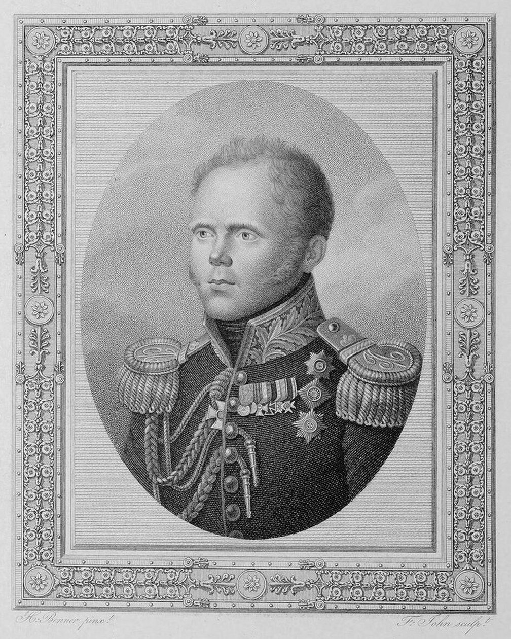 Portrét velkovévody Konstantina Pavloviče Ruska 1779-1831, první čtvrtina 19. století. od Friedrich John