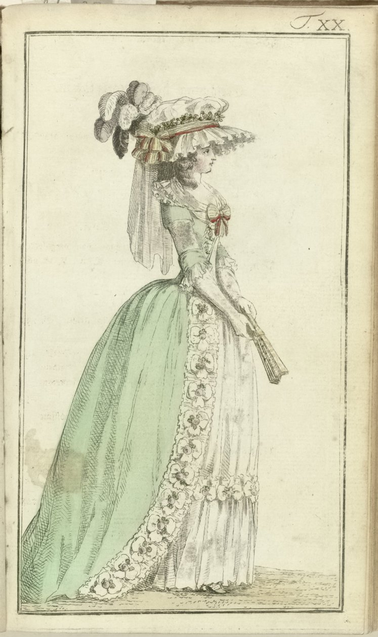 Journal of Luxury and Fashions 1786, svazek I, T. 20 od Friedrich Justin Bertuch