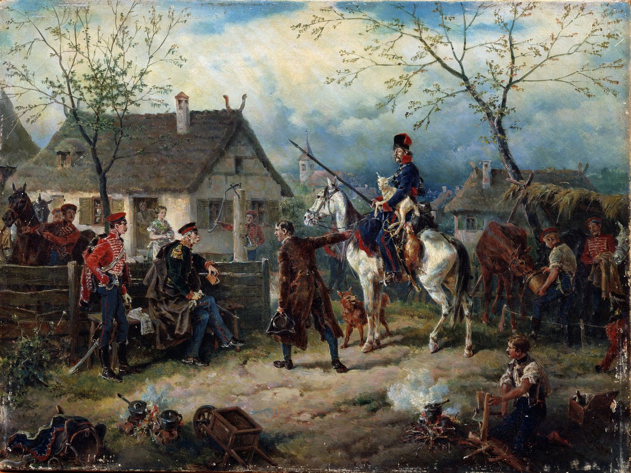 Scéna z rusko-francouzské války v roce 1812 od Friedrich Kaiser