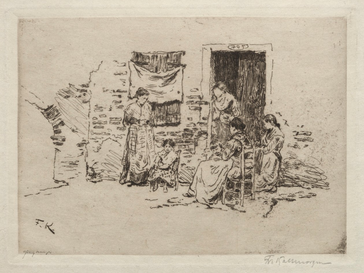 Chioggia od Friedrich Kallmorgan