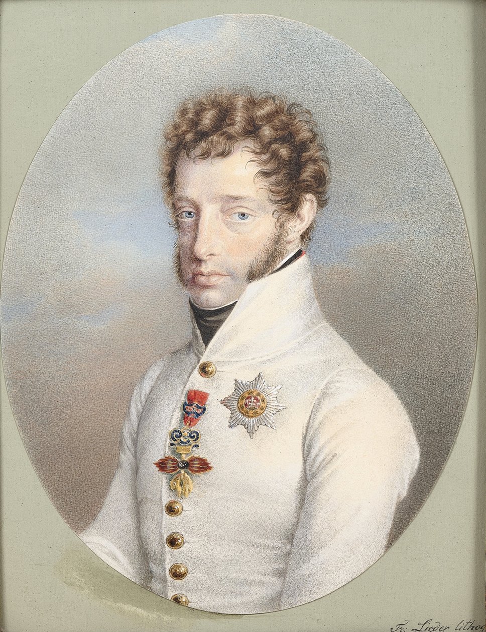 Arcivévoda Ludwig Lieder Litho barevný od Friedrich Lieder