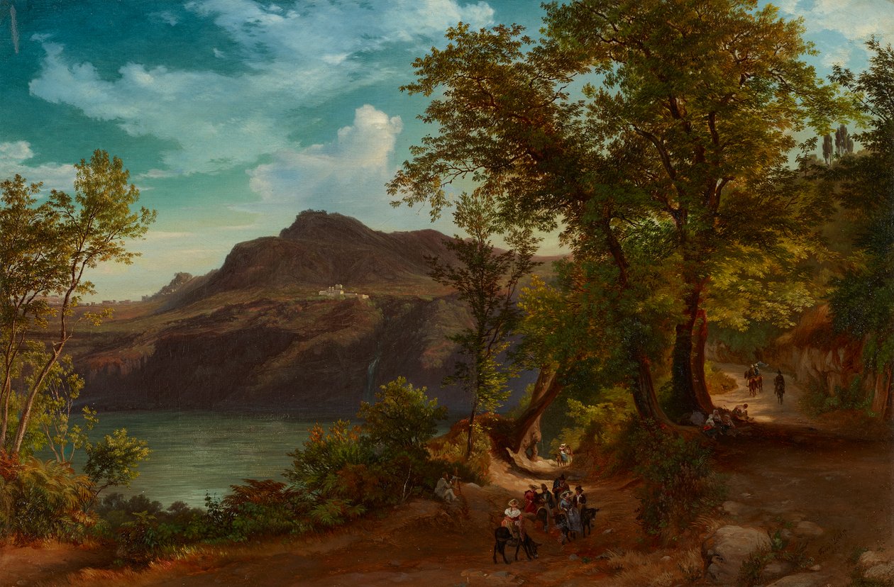 Monte Cavo u Albana od Friedrich Loos