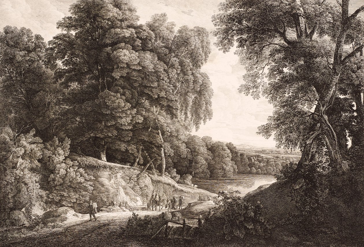 lesní krajina od Friedrich Loos