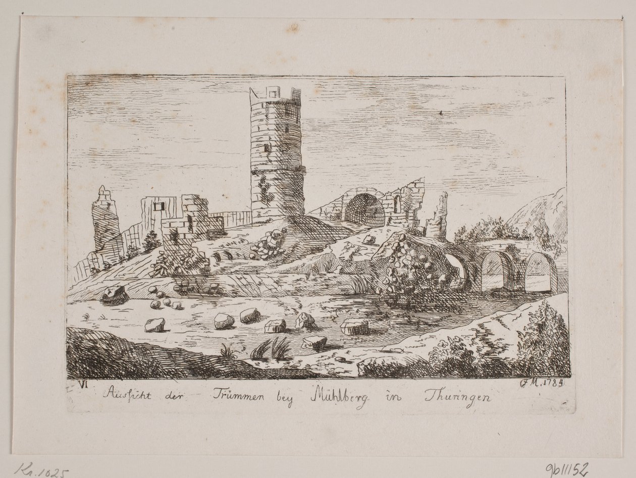 Ruiner ved Mühlberg od Friedrich Münter